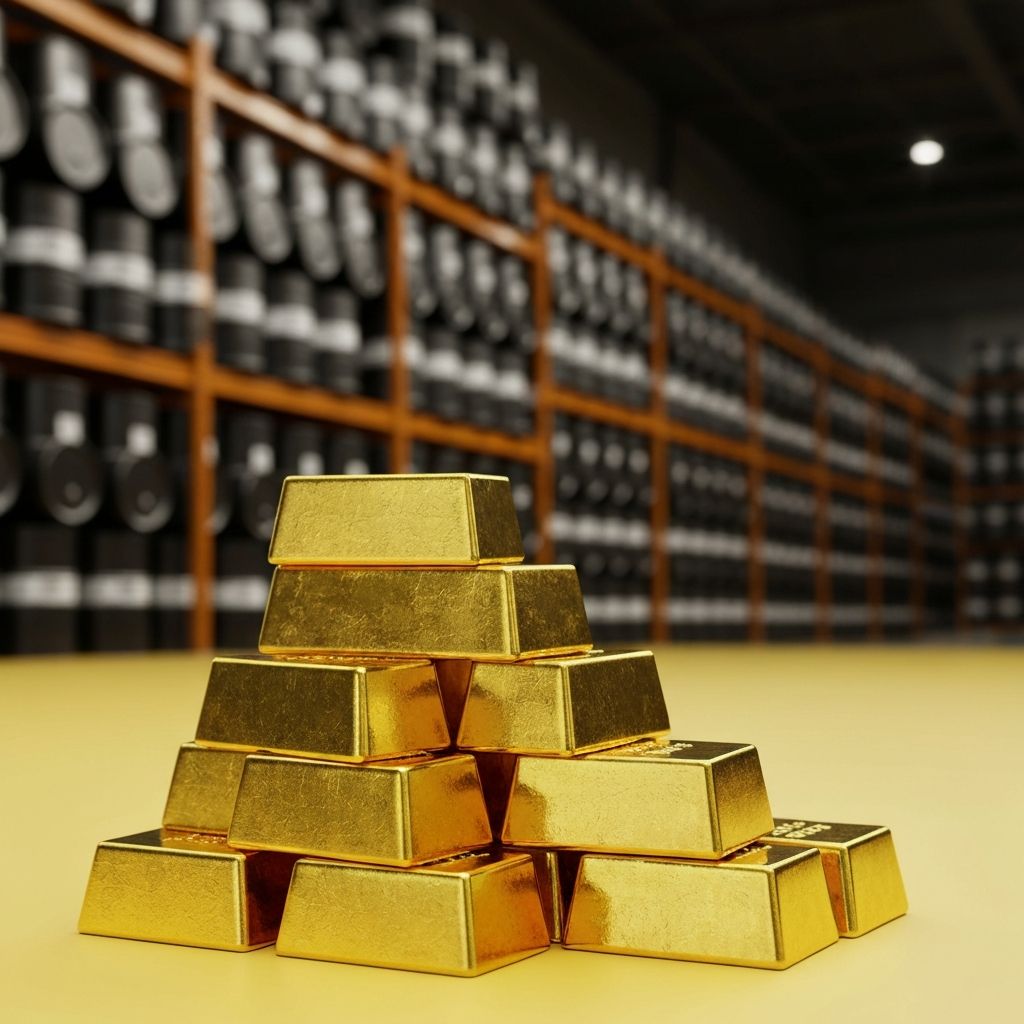 Gold and oil commodities